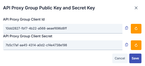API Proxy Group Key