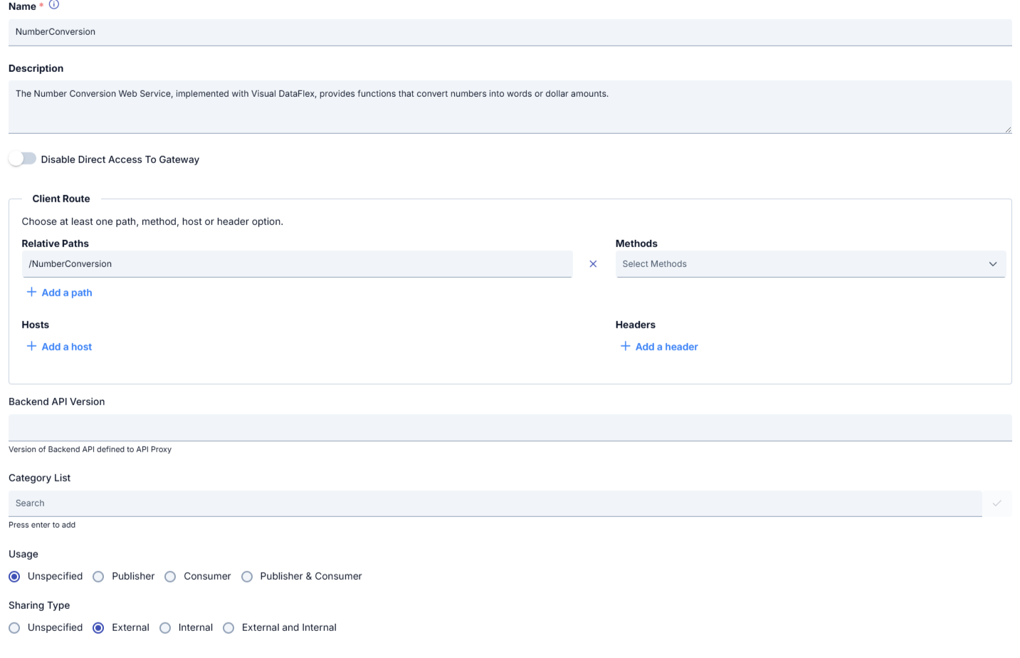 Configuration Dialog