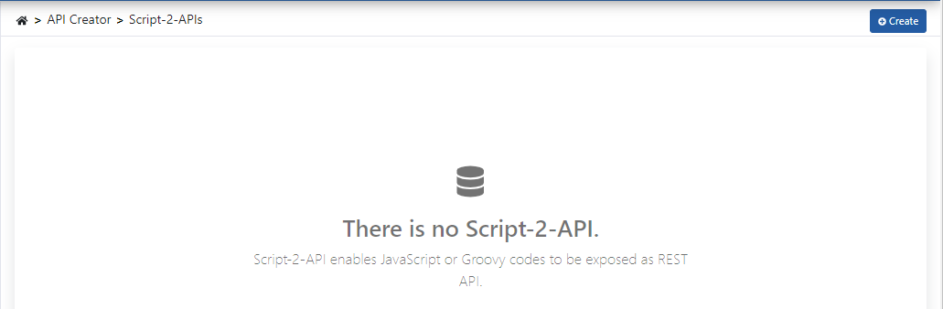 Script-2-API Oluşturma Ekranı