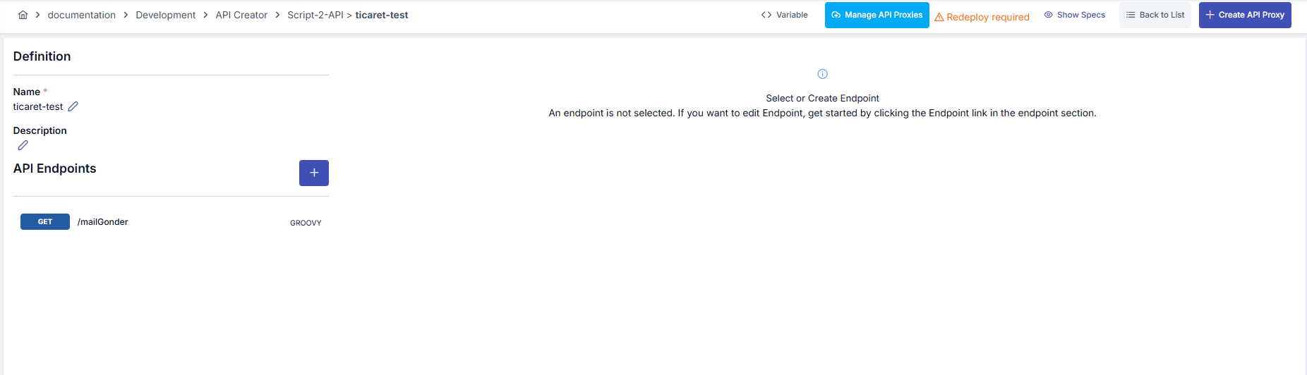 Endpoint Ekleme