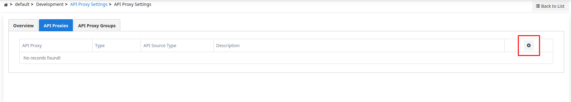 Adding API Proxy Settings 1
