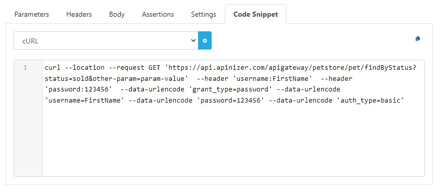 Code Snippet