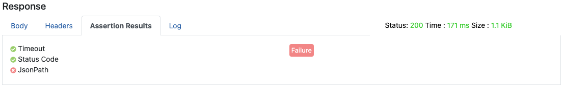Assertion Results