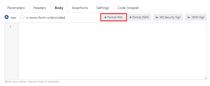 Format XML