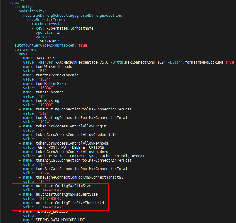 worker deployment yaml. dosyası