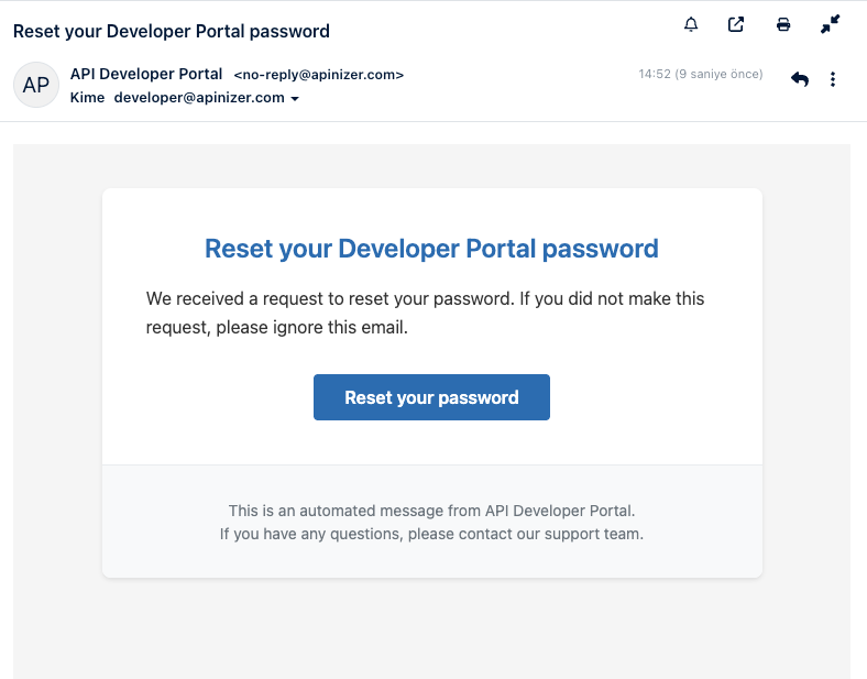 Password Reset