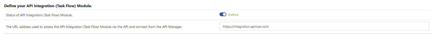 Task Flows Menu