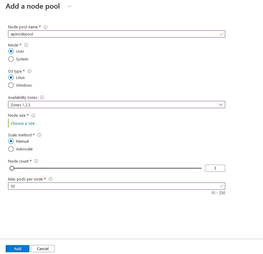 Node Pool Configuration