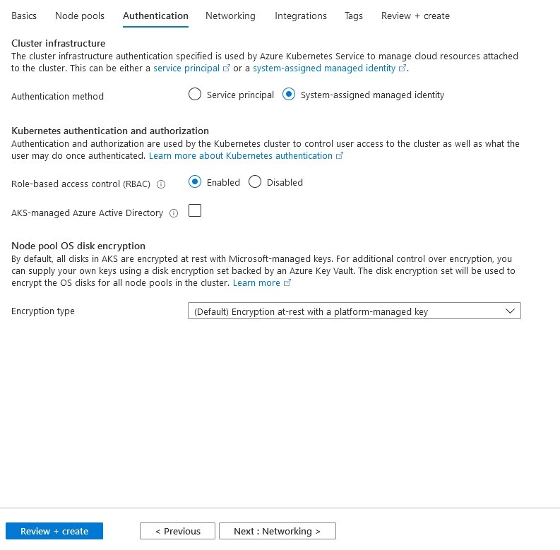 Authentication Settings