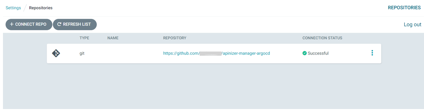 Git Repository Connection Details