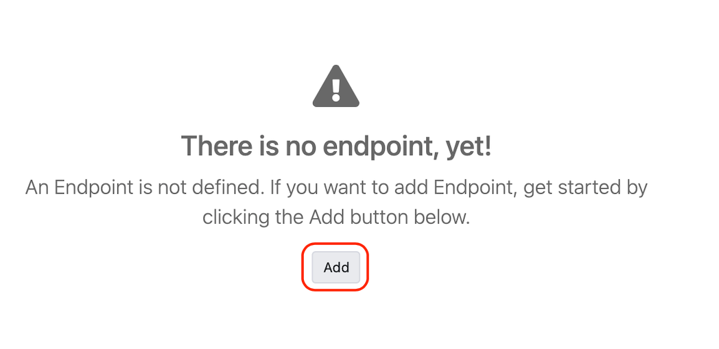 Adding Endpoint