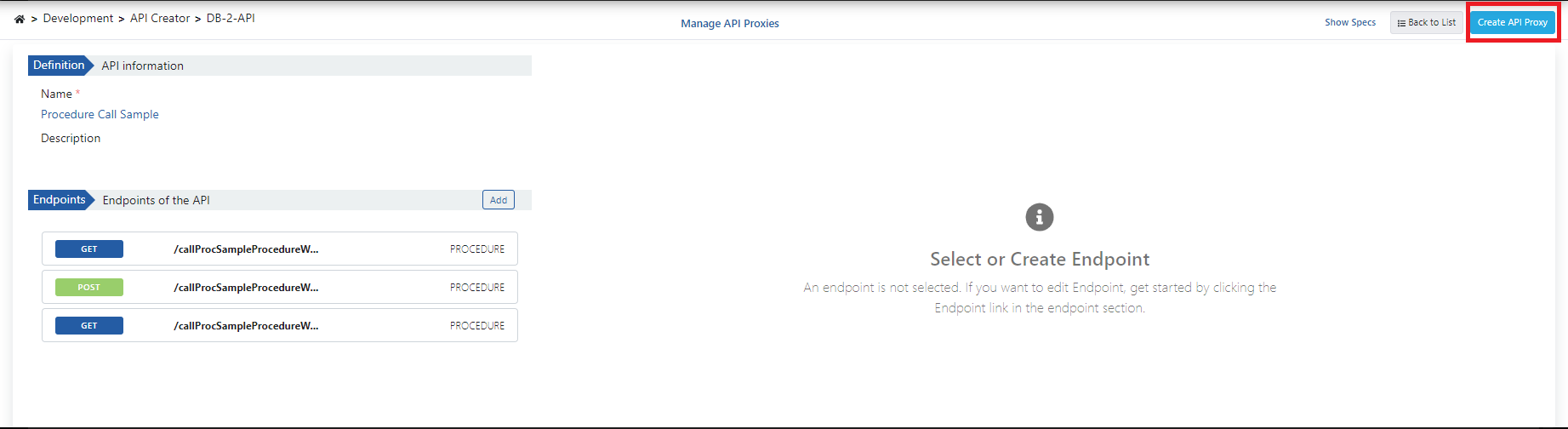 Create API Proxy