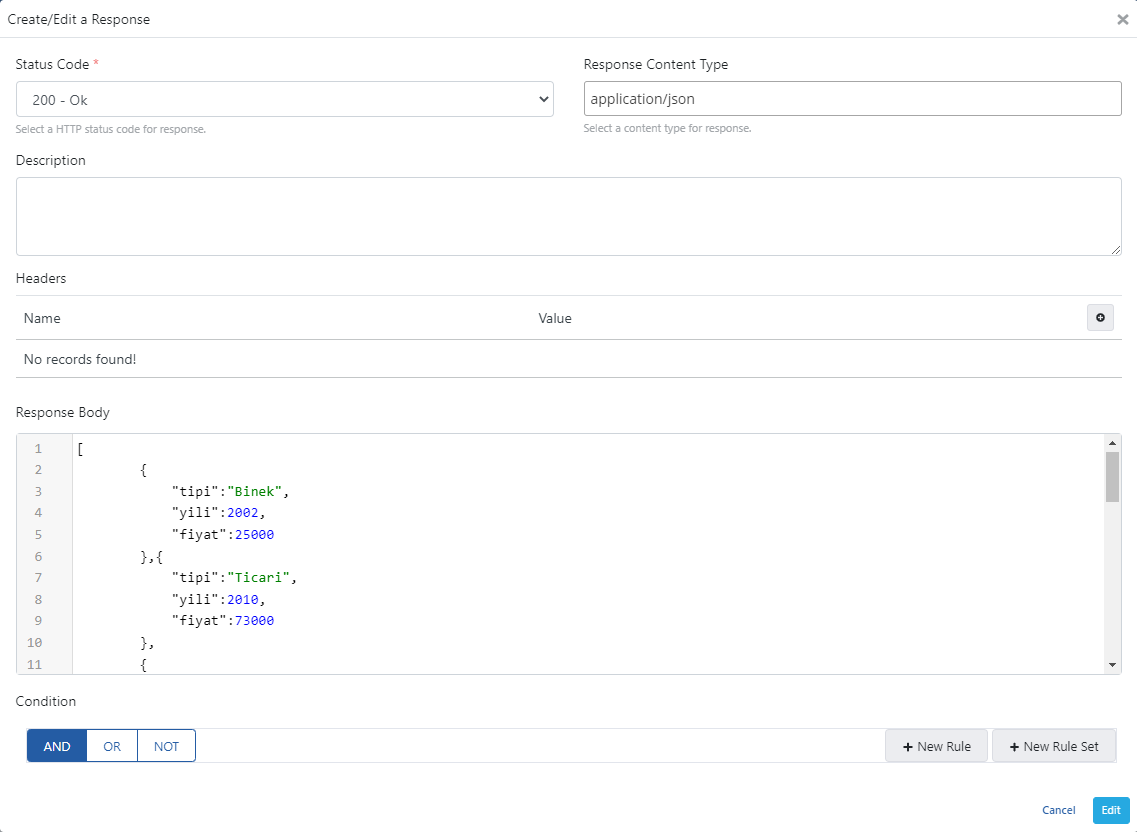 API Proxy Settings