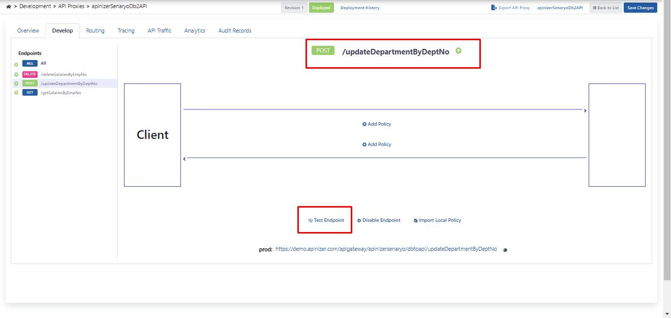 PUT endpoint testi