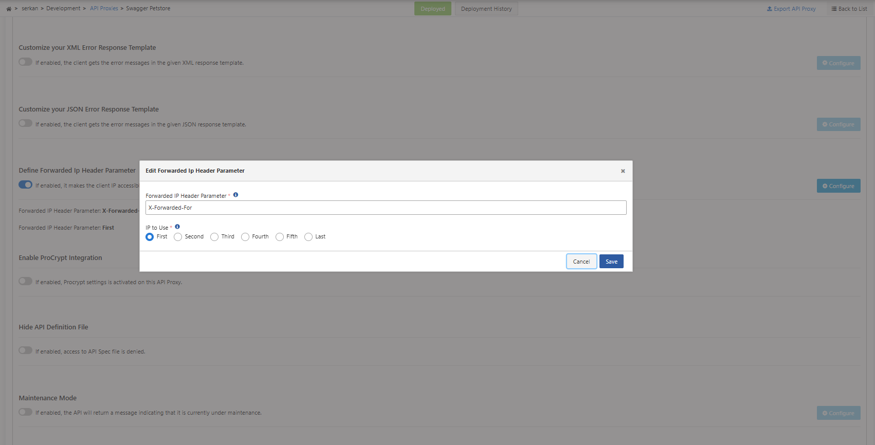 X-Forwarded-For Enablement