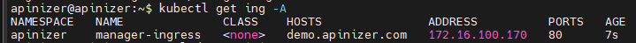 Ingress Status