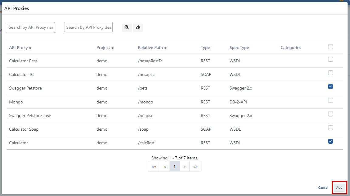 API Proxy Ekleme
