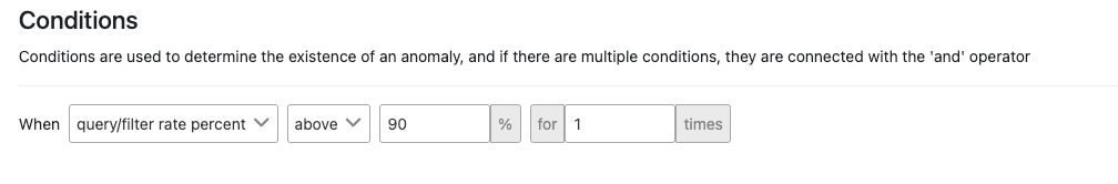 Query/Filter Rate Check