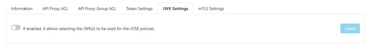 JWK Ayarları