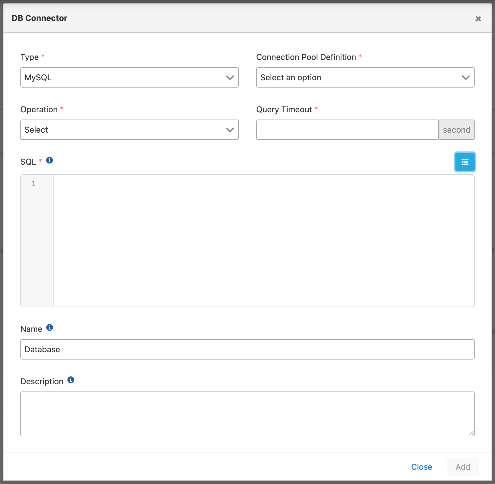 Veritabanı Connector Konfigürasyonu