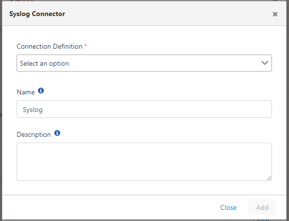 Syslog Connector Konfigürasyonu